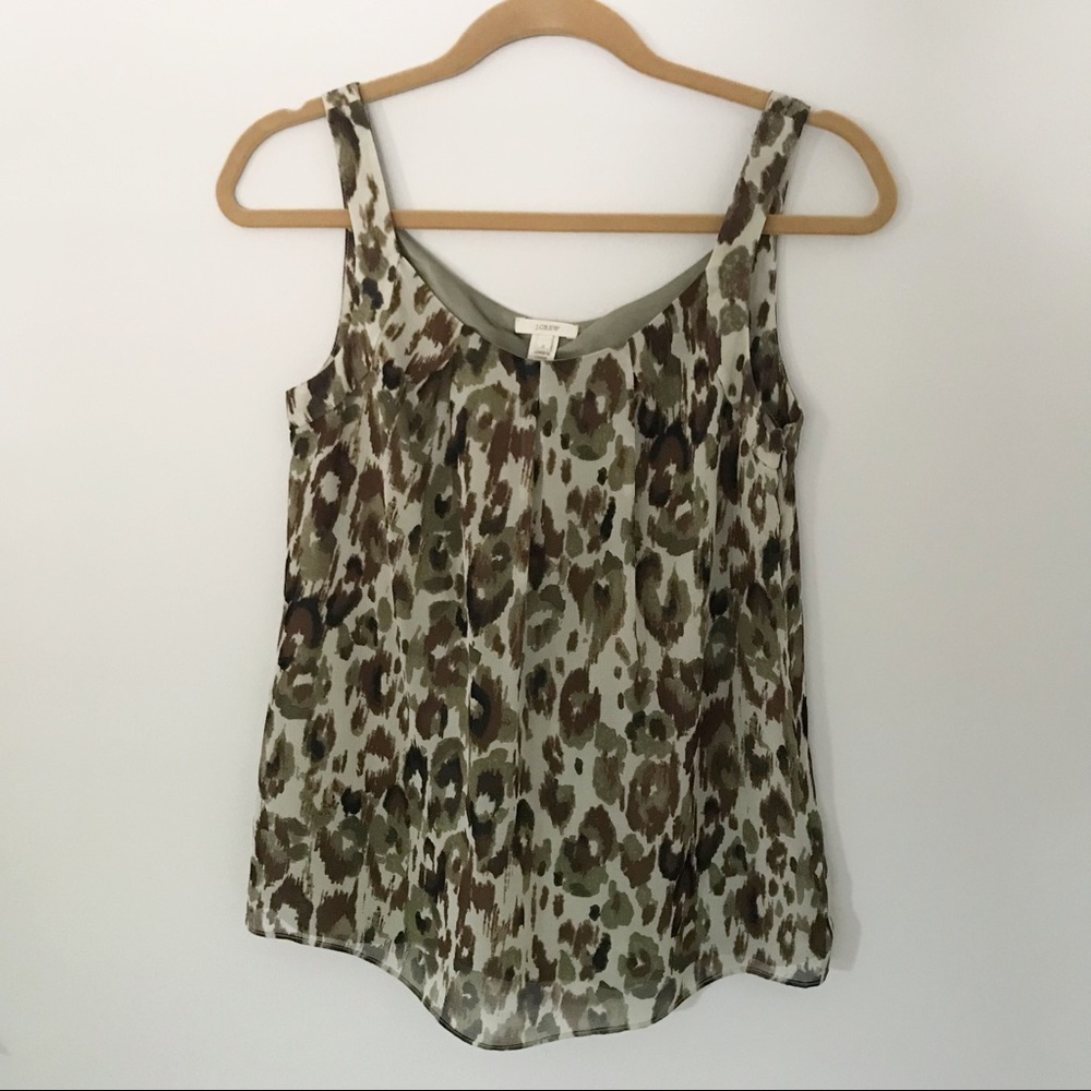 J. Crew 100% Silk Tank Top - Size 0